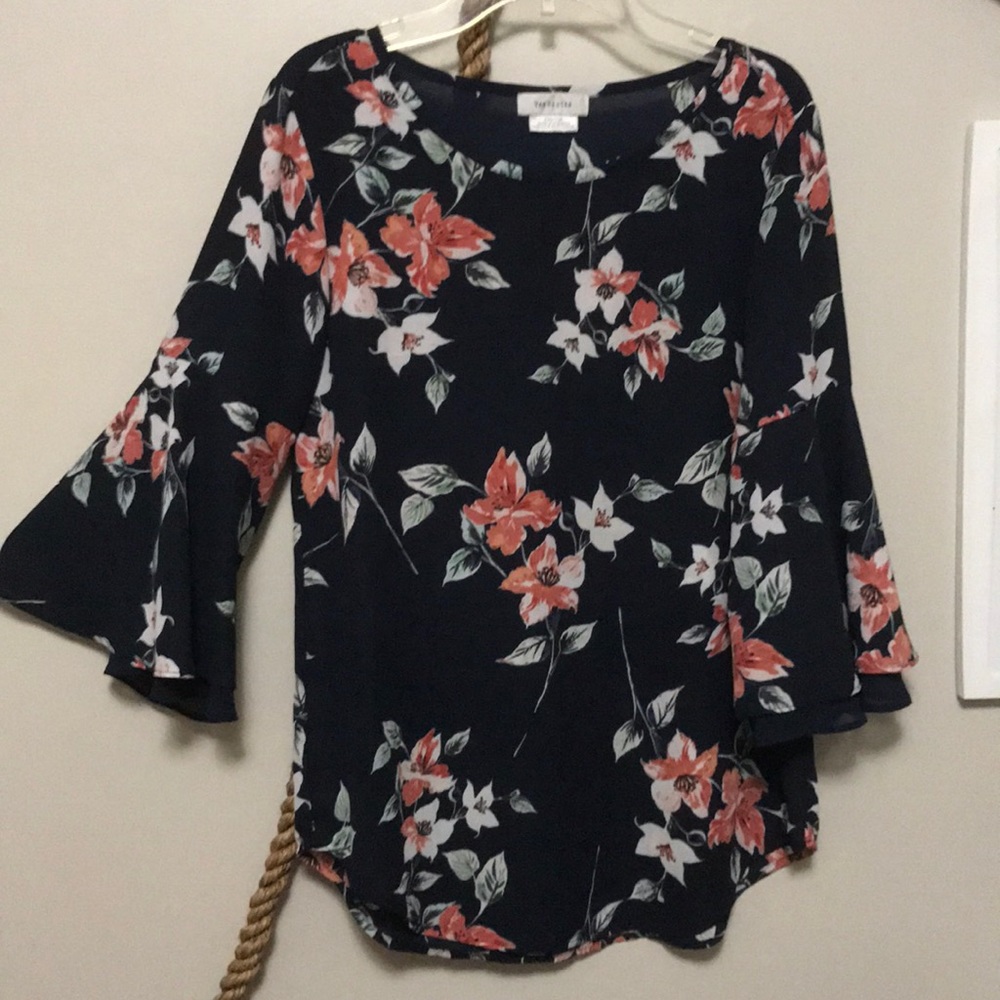 Van Heusen XXS sheer top with bell sleeves (111)
